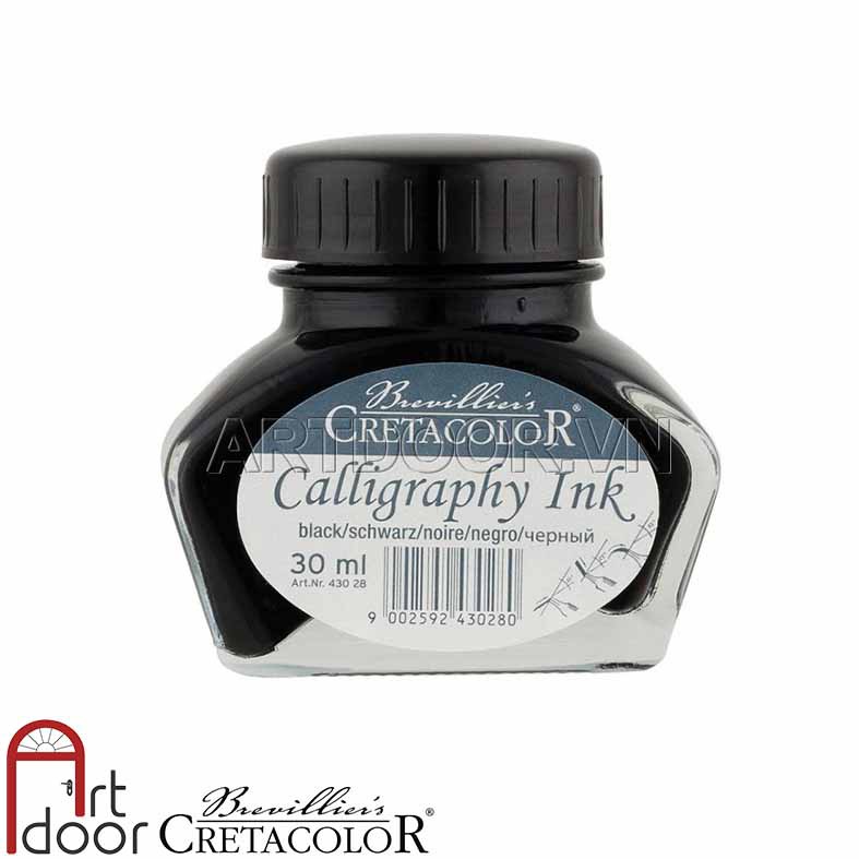 [ARTDOOR] Mực viết chữ CRETACOLOR Calligraphy (Đen, 30ml)