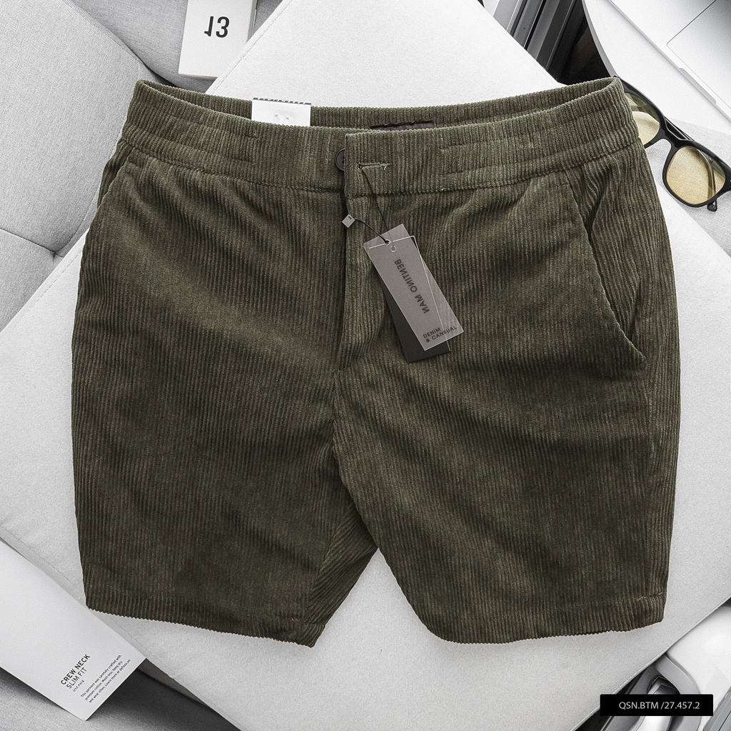 Quần short lửng nam, quần short thời trang lưng chun dây rút, chất liệu nhung tăm độc lạ, siêu mịn mát 4572