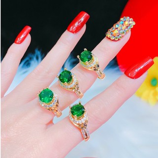 Nhẫn Nữ Đính Đá Giống thật 99% - HN111201 GiViShop - Chất Liệu Lõi Bạc, Bên Ngoài Mạ 3 Lớp Vàng, Bạc - Cam Kết K