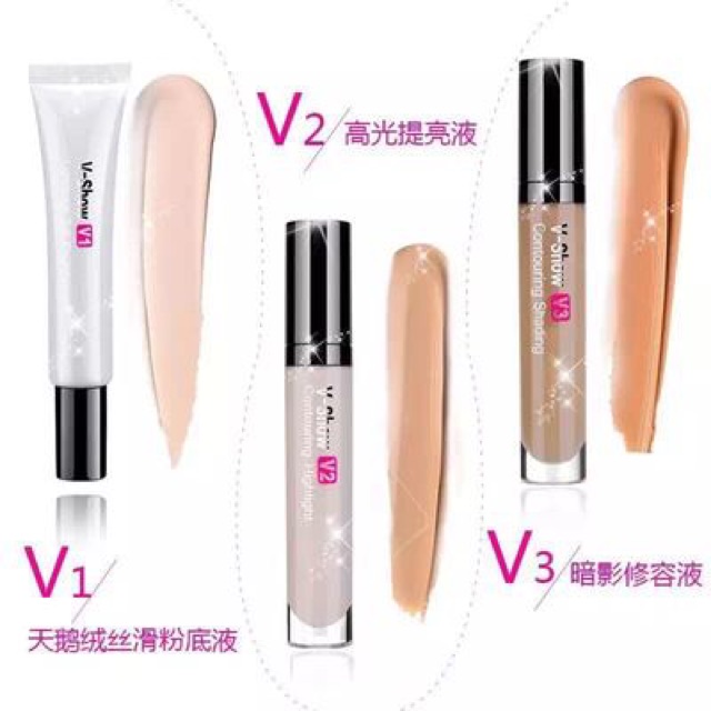 CHỈ CÒN 4 Set V SHOW - siêu phẩm tạo vline. Kit trang điểm 3.1