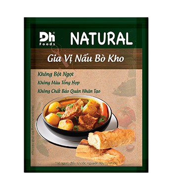 Gói NATURAL Gia Vị Nấu Bò Kho - Thương hiệu DH Foods