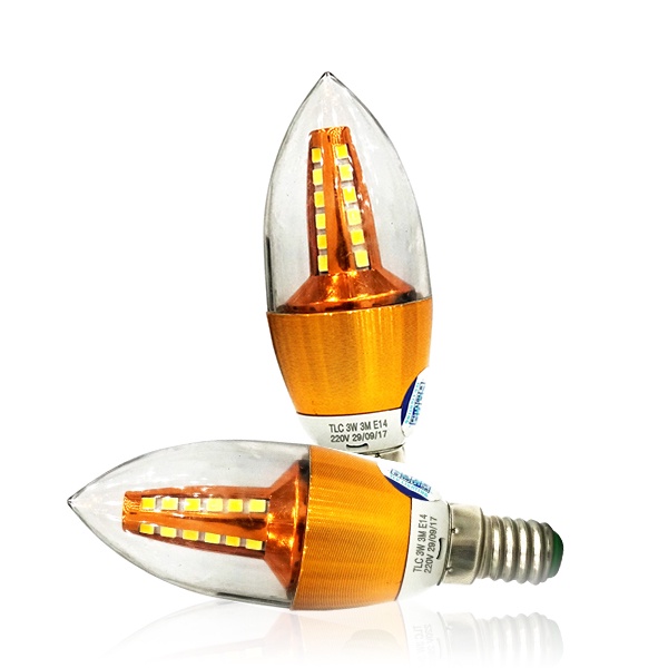 Bóng Đèn LED Búp Nhót Chính Hãng TLC Lighting - Công Suất 3W - Ánh sáng Trắng/Vàng/3 màu - Bảo Hành 2 Năm