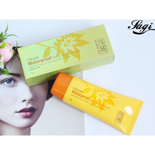 Kem chống nắng cellio waterproof daily sun cream spf50+