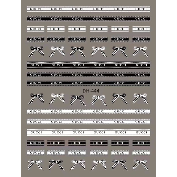 Sticker dán móng tay 3d thương hiệu trang trí nail