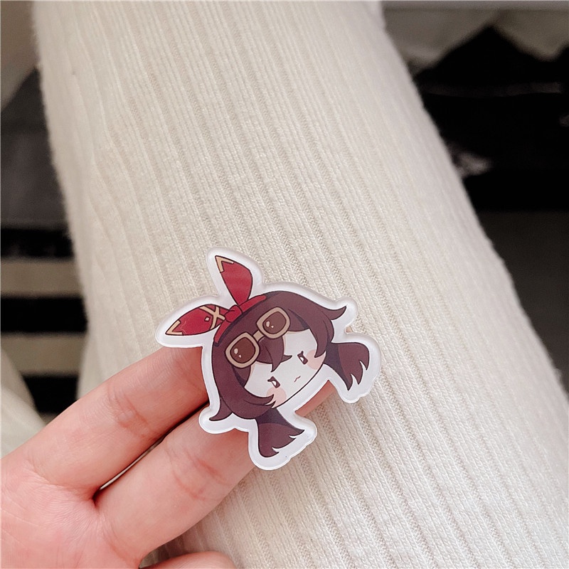 genshin Huy Hiệu Bằng Acrylic Hình Nhân Vật Hoạt Hình Anime
