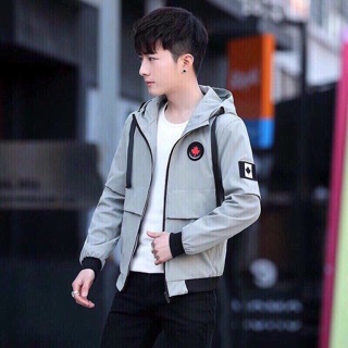 Áo khoác dù logo ngực