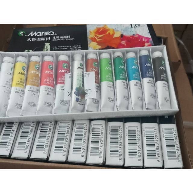 Màu gouache hãng Maries