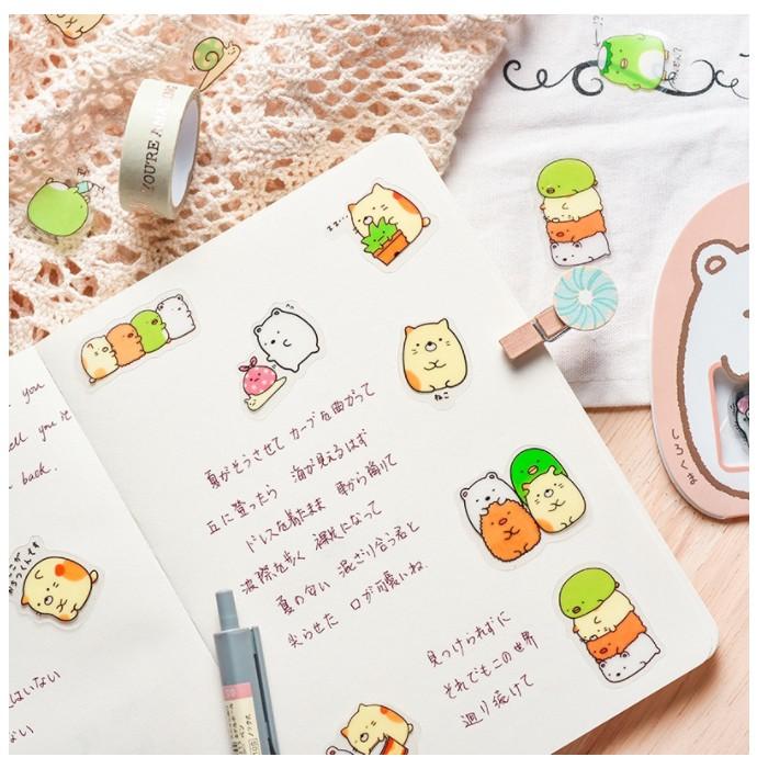 Set 50 Sticker Hình Dán Trang Trí Sổ Kế Hoạch Hình Gấu Dễ Thương ( Giao Mẫu Ngẫu Nhiên)