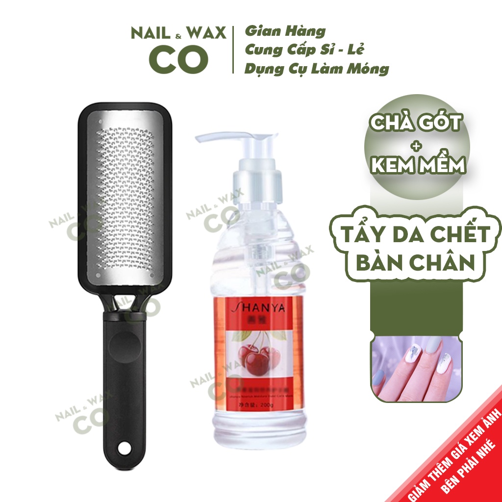 Chà gót chân hồng gót, bộ tẩy da chết gót bàn chân mềm da TDC101