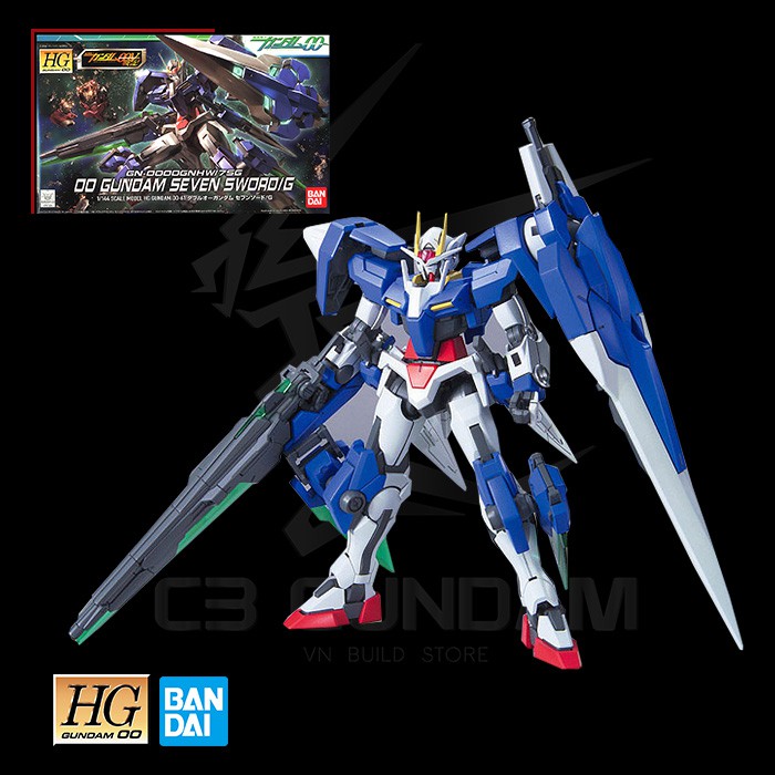MÔ HÌNH GUNDAM HG 00 1/144 SEVEN SWORD /G BANDAI GUNDAM 00 HG00