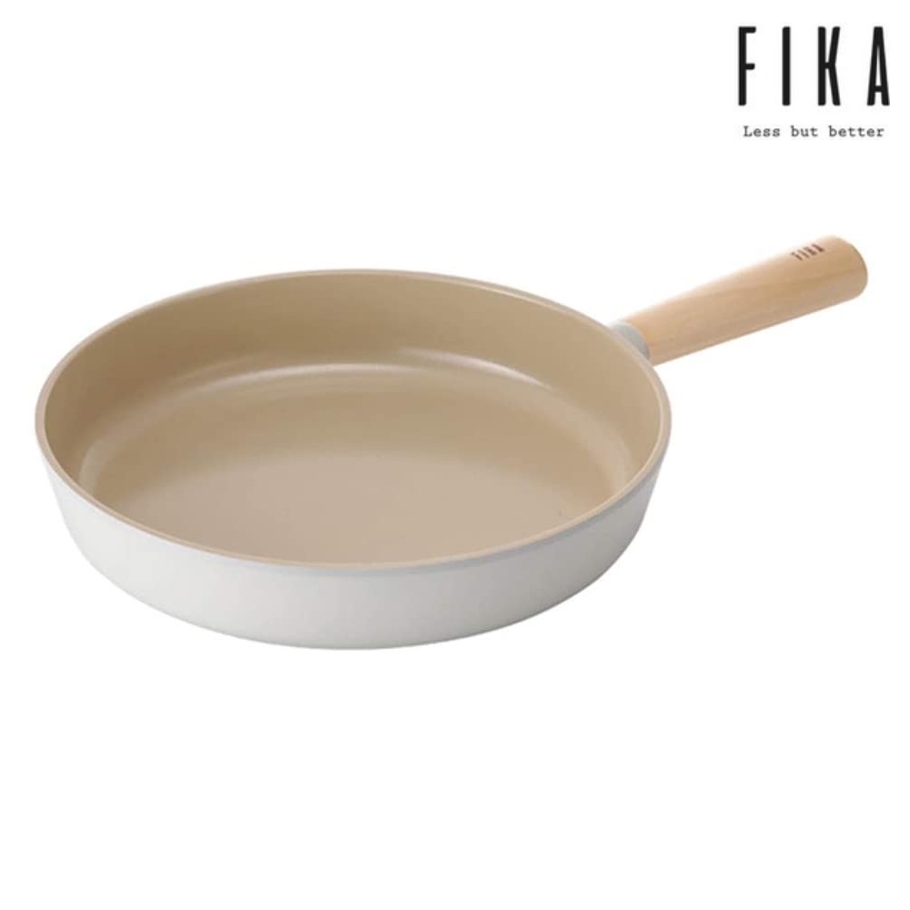 [Hàng chính hãng] Chảo chiên, cạn chống dính, bếp từ Fika Neoflam 28cm, thành cao 5,5cm, dài 44.5cm (gồm cán), 965g