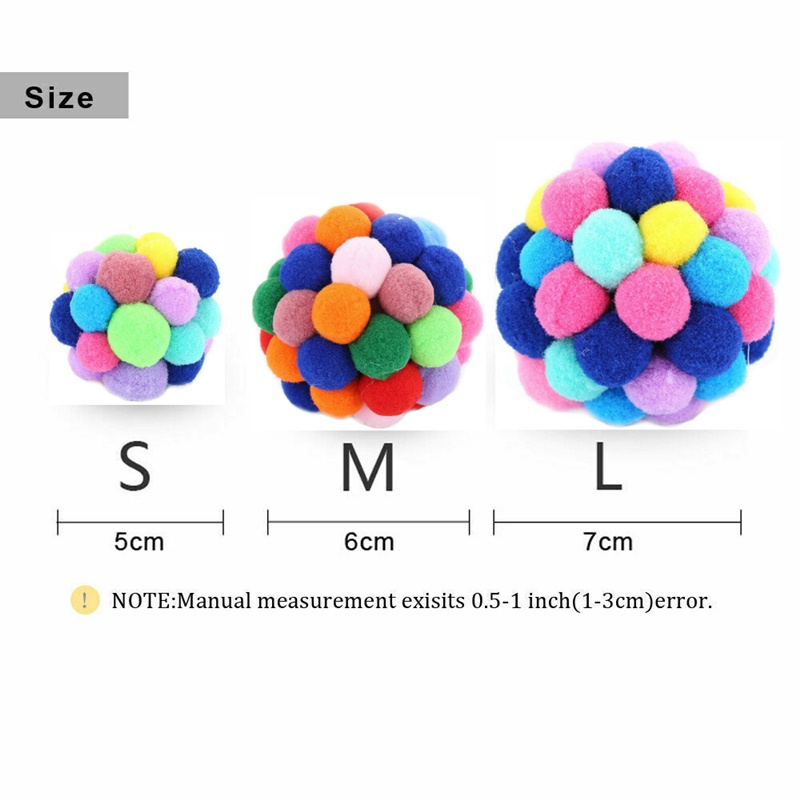 Bóng Đồ Chơi Mềm Mại Nhiều Màu Sắc Tương Tác Với Thú Cưng