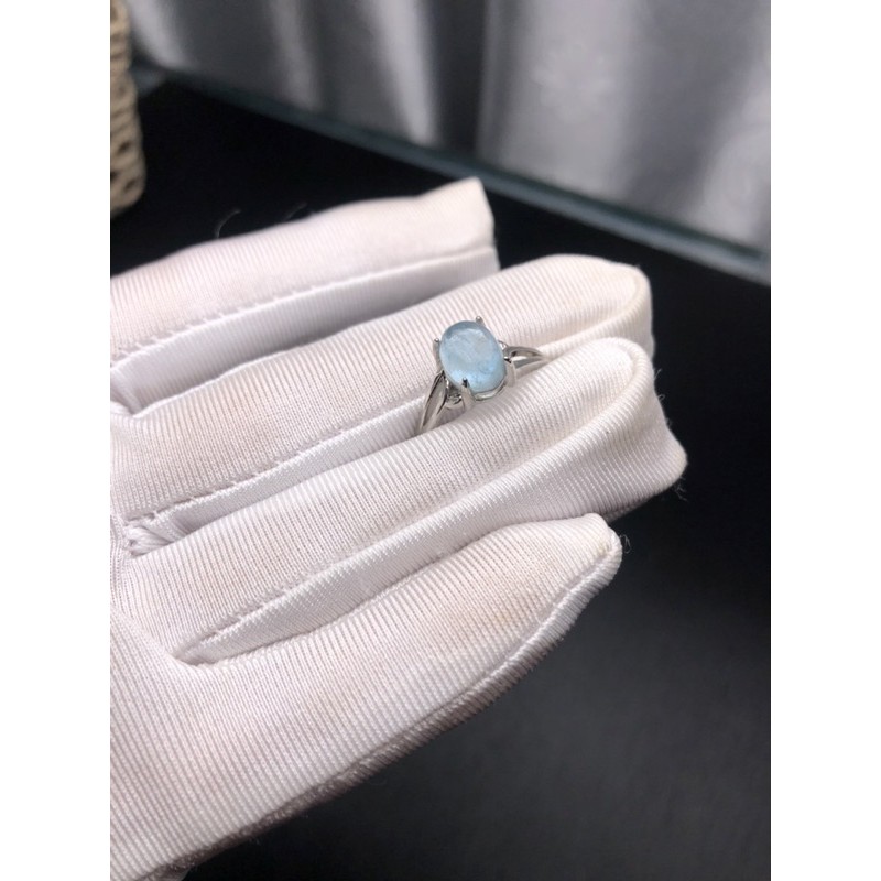 nhẫn hạt aquamarine free size rất đẹp