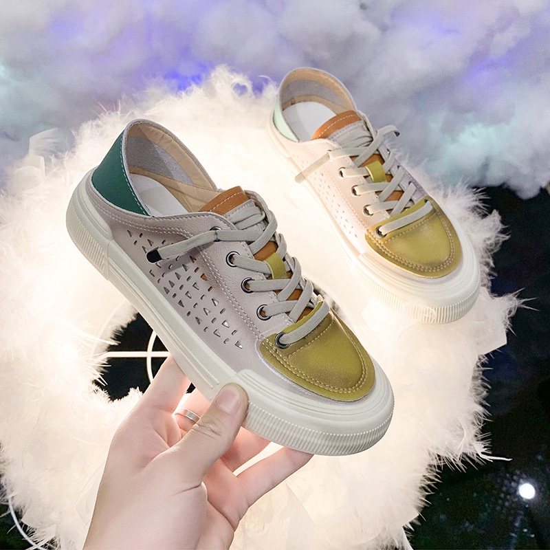 Giày sneaker đế mềm IELGY thiết kế đục lỗ thoáng khí thời trang cho nữ