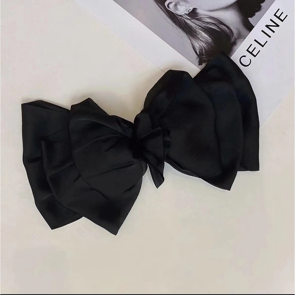 Kẹp Tóc Nơ Họa Tiết Sọc Caro Thời Trang Mùa Xuân 2022 Cho Nữ