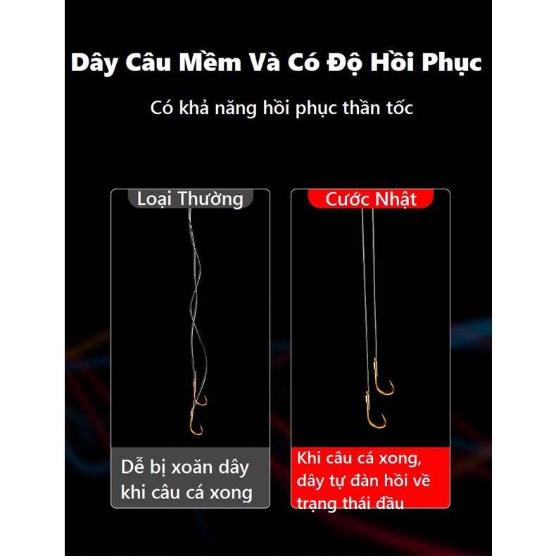 [Tặng 1 khóa link cao cấp] Cước Câu Cá Yudeli Diamond 50M Cao Cấp Lực Kéo Mạnh Siêu Mềm Bằng Sợi Tơ - Sanami Fishing