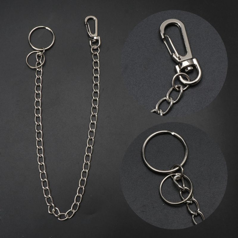 Chuỗi dây xích đeo hông gắn quần jean 16 inch có móc khóa