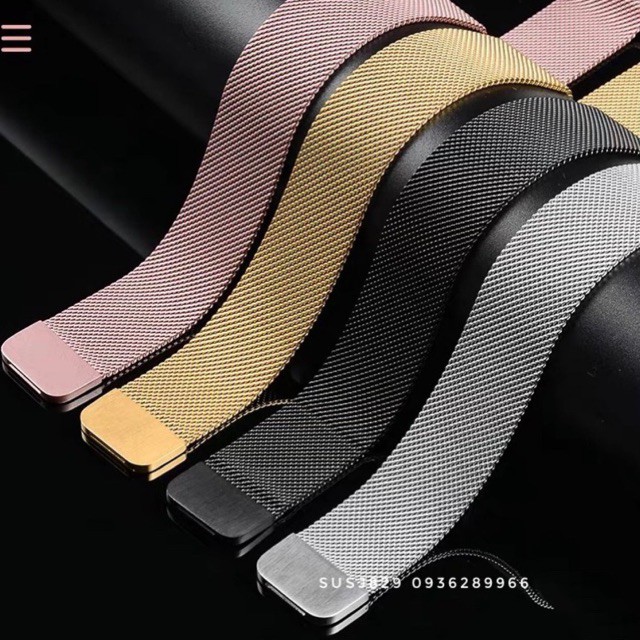 Dây milanese loop Apple watch (thép không gỉ, không bay bạc màu)