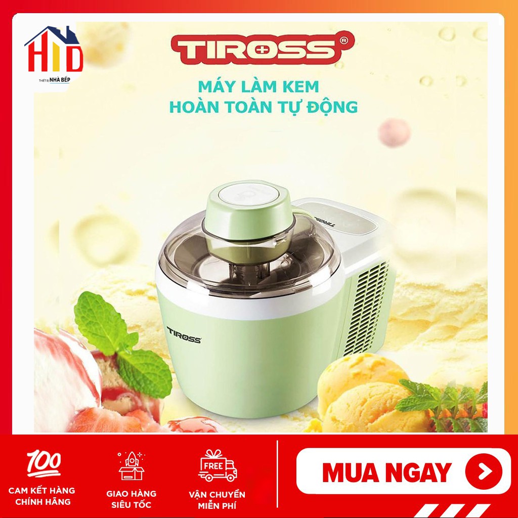 Máy làm kem tươi gia đình Tiross TS9090,Sản Phẩm Chính Hãng, Bảo Hành