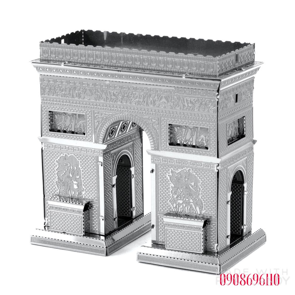 MÔ HÌNH 3D KIM LOẠI đồ chơi lắp ráp Cồng pháp Arc de Triomphe, đồ chơi xếp hình