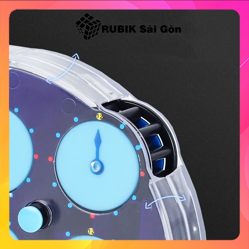 Rubik Biến Thể Đồng Hồ Nam Châm Level 5 Ma Thuật Cao Cấp Rubic Clock ShengShou Magnetic Sáng Tạo Đẹp Mắt Xoay Trơn