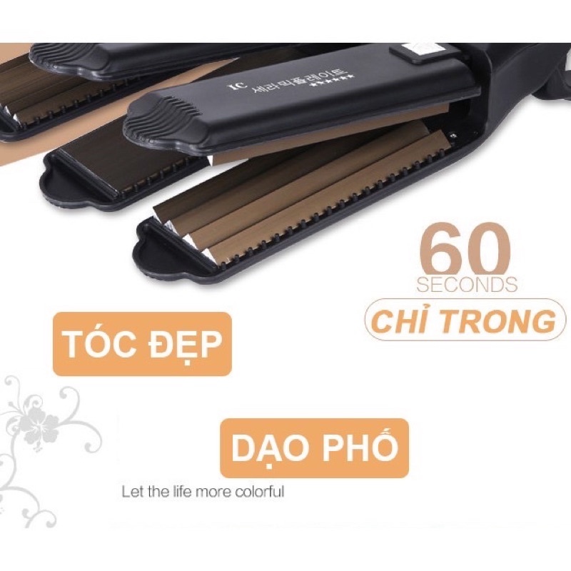 Máy Duỗi Tóc - Máy Uốn Tóc Đa Năng 2 in 1 Cao Cấp
