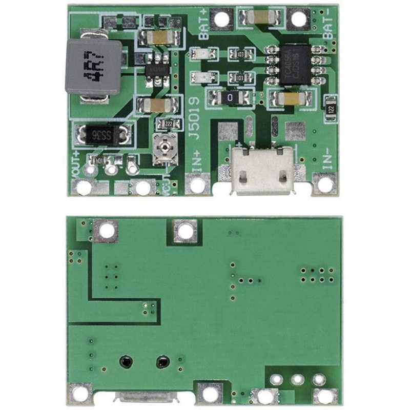 5 Bộ Sạc Pin Li-Ion 2a Usb 18650 3.7v Sang 5v 9v 12v