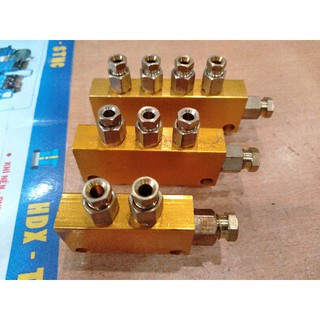 Bộ chia ống dầu thủy lực có tiết lưu 6-4