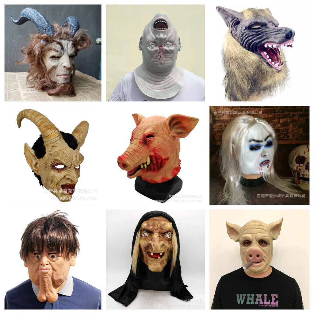 (CÓ SẴN) Mặt Nạ Hoá Trang Halloween, Mặt Nạ Vui Nhộn Phù Hợp Các Sự Kiện Hóa Trang, Quay Youtube