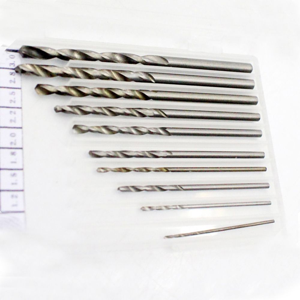 Bộ 10 Mũi Khoan Lỗ Bằng Thép Kim Loại Nhiều Màu Chất Lượng Cao