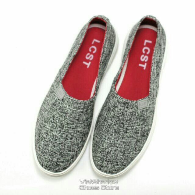 Slip on | Giày lười vải LCTS Made in Vietnam - Mã SP: LCTS-ghi.sáng