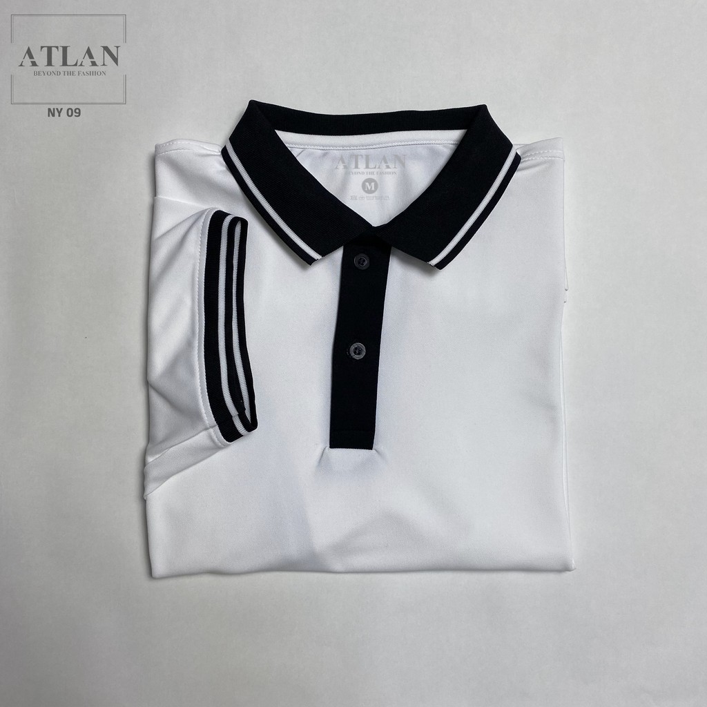 Áo Thun Nam Cộc Tay 💖 𝘍𝘳𝘦𝘦𝘴𝘩𝘪𝘱 💖 Thời Trang Nam Ngắn Tay Có Cổ Trắng Bo Đen Sọc Trắng - NY13 | BigBuy360 - bigbuy360.vn