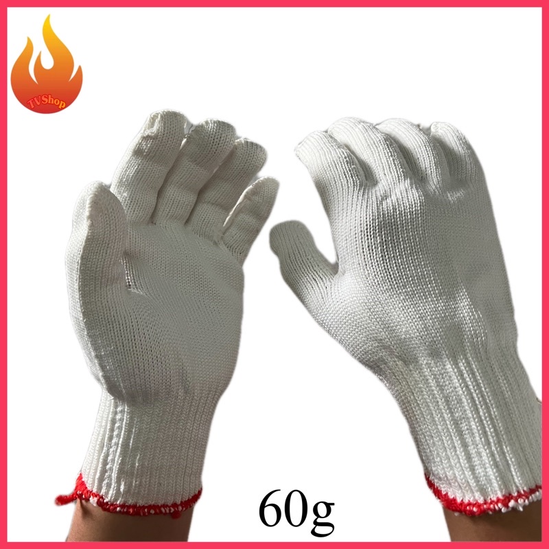 Combo 06 Đôi Găng tay bảo hộ lao động sợi len, sợi mút/ Găng tay lao động sợi Poly