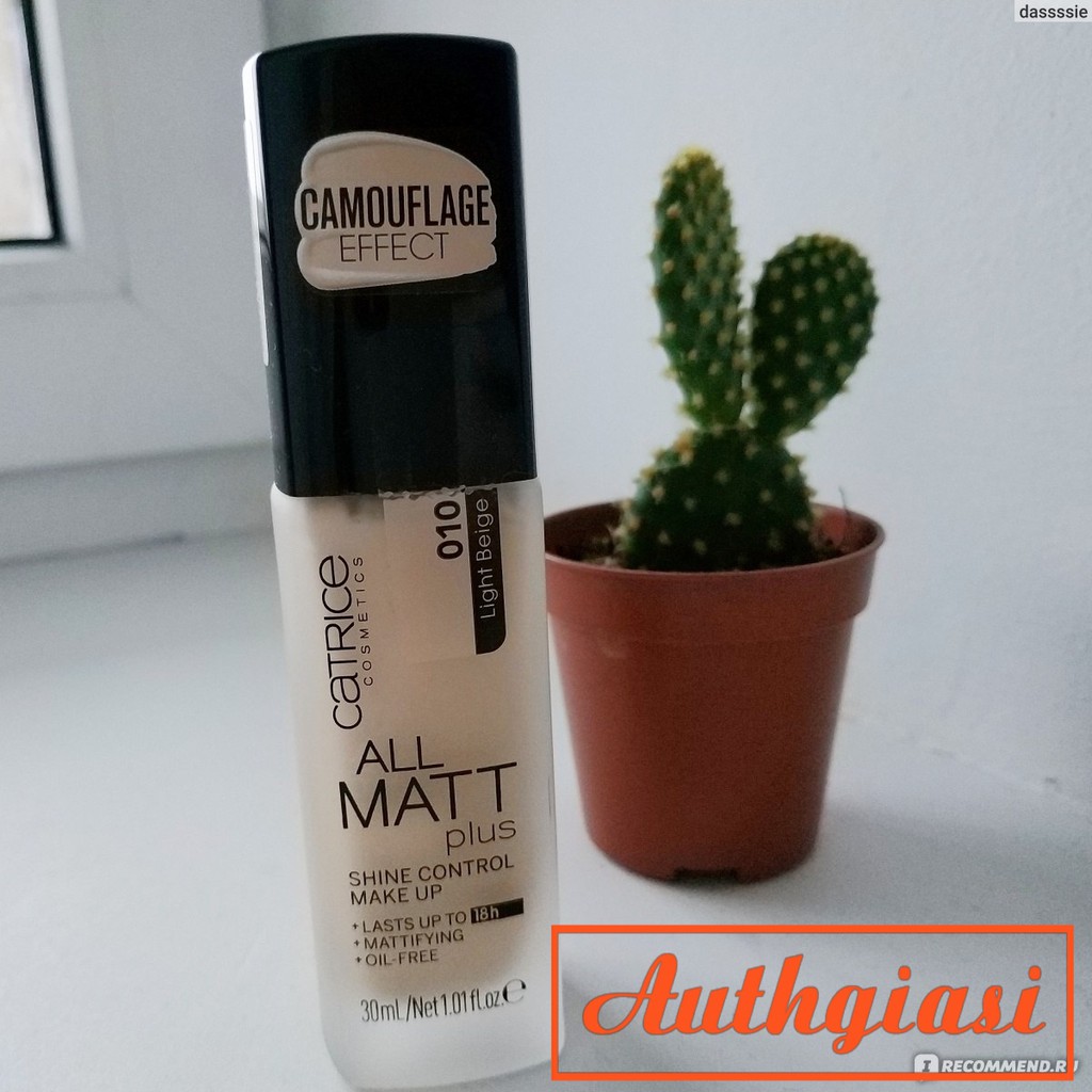 [Mã COS1111 giảm 8% đơn 250K] Kem nền kiềm dầu Catrice All Matt Plus 18h mỏng mịn tự nhiên | Thế Giới Skin Care