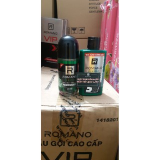 [ Rẻ Vô Địch] Lăn khử mùi Romano 50ml tặng chai gội 60g