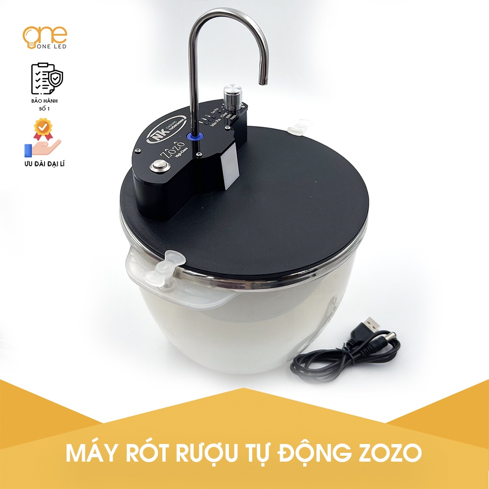 Máy rót rượu Thông Minh ZoZo 1.2 lít Chính hãng NK Có mức báo pin thông minh [Bảo hành 12 tháng]
