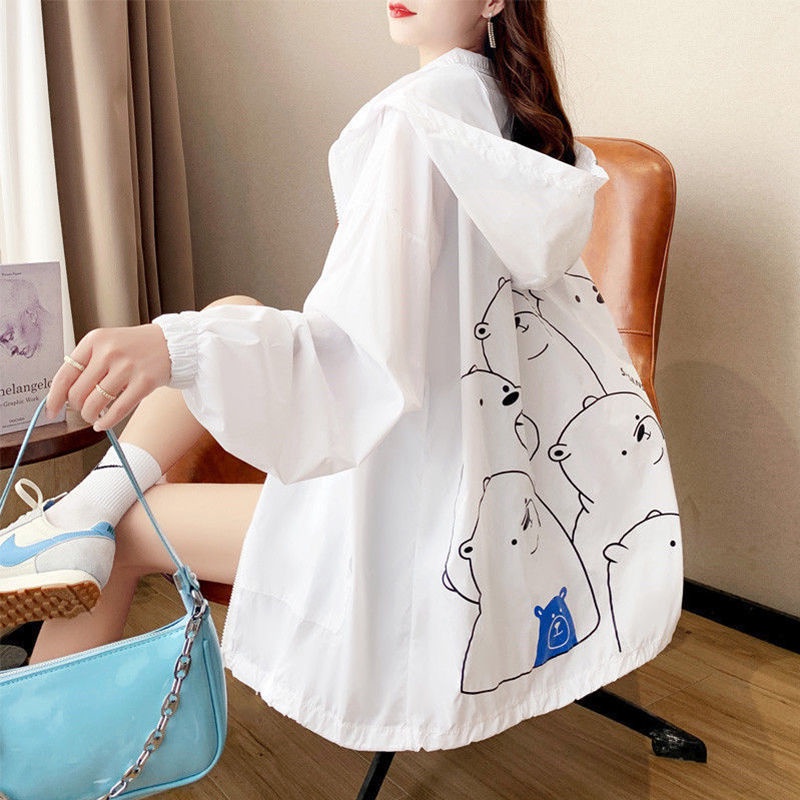 Áo Khoác Chống Nắng Dáng Rộng Thời Trang Mùa Hè Cho Nữ