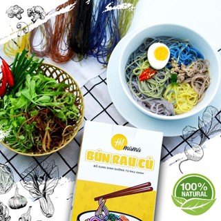 Bún rau củ Himama hộp 300g kết hợp từ gạo tẻ sạch và bột rau củ hữu cơ
