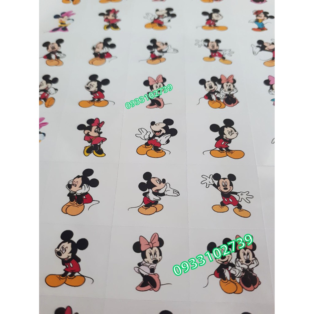 Sticker khen thưởng CHUỘT MICKEY 7k/ tờ A4 - 159 Stick - SP4