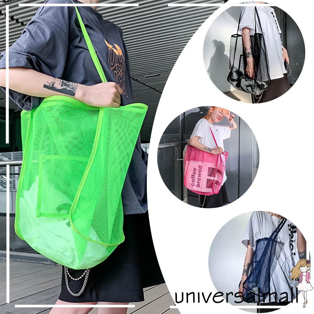 Túi Xách Đeo Vai Trong Suốt Phối Lưới Sức Chứa Lớn Phong Cách Thể Thao Thời Trang Đi Biển Cho Nữ | BigBuy360 - bigbuy360.vn