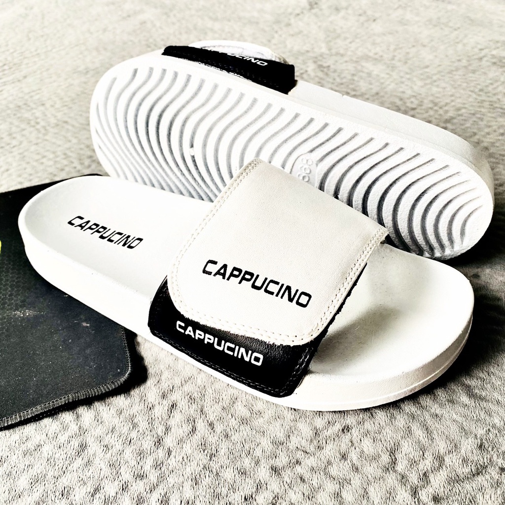 Dép Quai Ngang Nam Quai Dán Đế Siêu Êm Mẫu Cappucino, 2 màu lựa chọn thời trang phong cách.