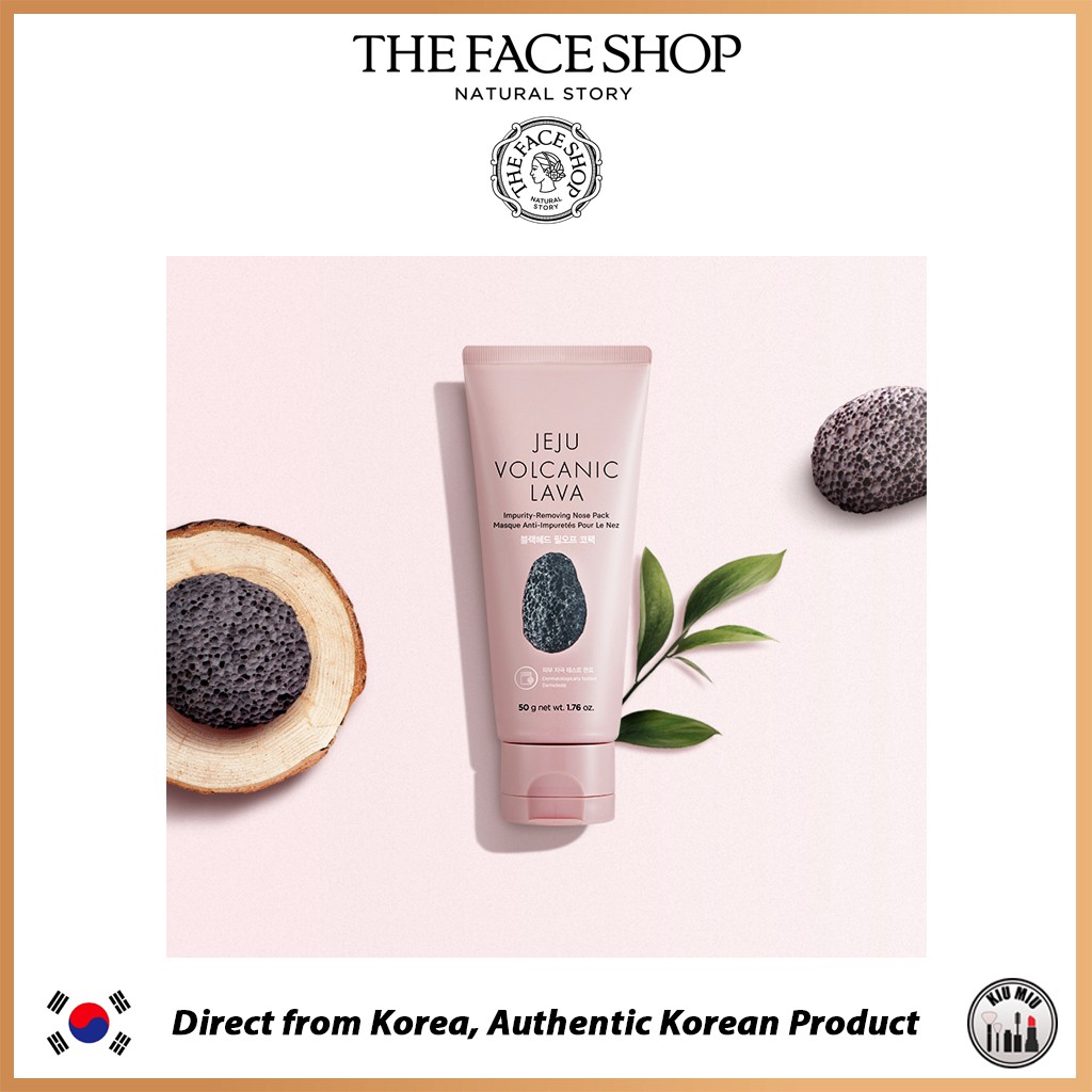 THE FACE SHOP JEJU VOLCANIC LAVA Impurity-Removing Nose Pack 50g *ORIGINAL KOREA*