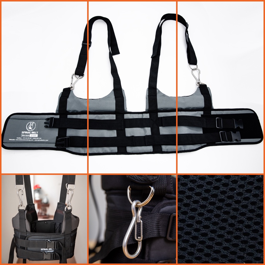 Đai Kéo Giãn Cột Sống Treo Xà Đơn Spinal Belt Hỗ Trợ Thoái Hóa Thoát Vị Đĩa Đệm