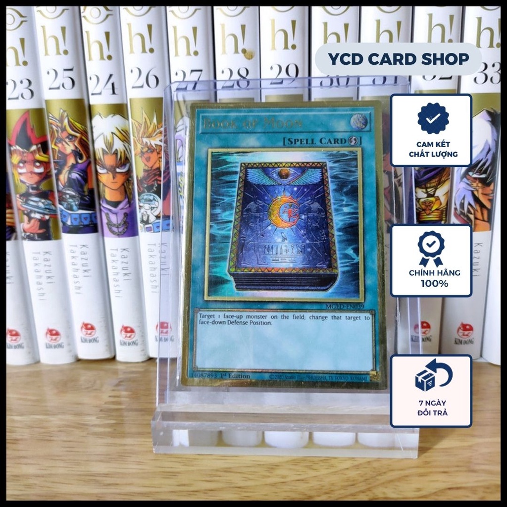 Thẻ bài yugioh chính hãng Book of Moon – Premium Gold Rare