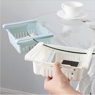 ( bán sỉ lẻ )khay rổ đựng đồ cài tủ lạnh gấp gọn