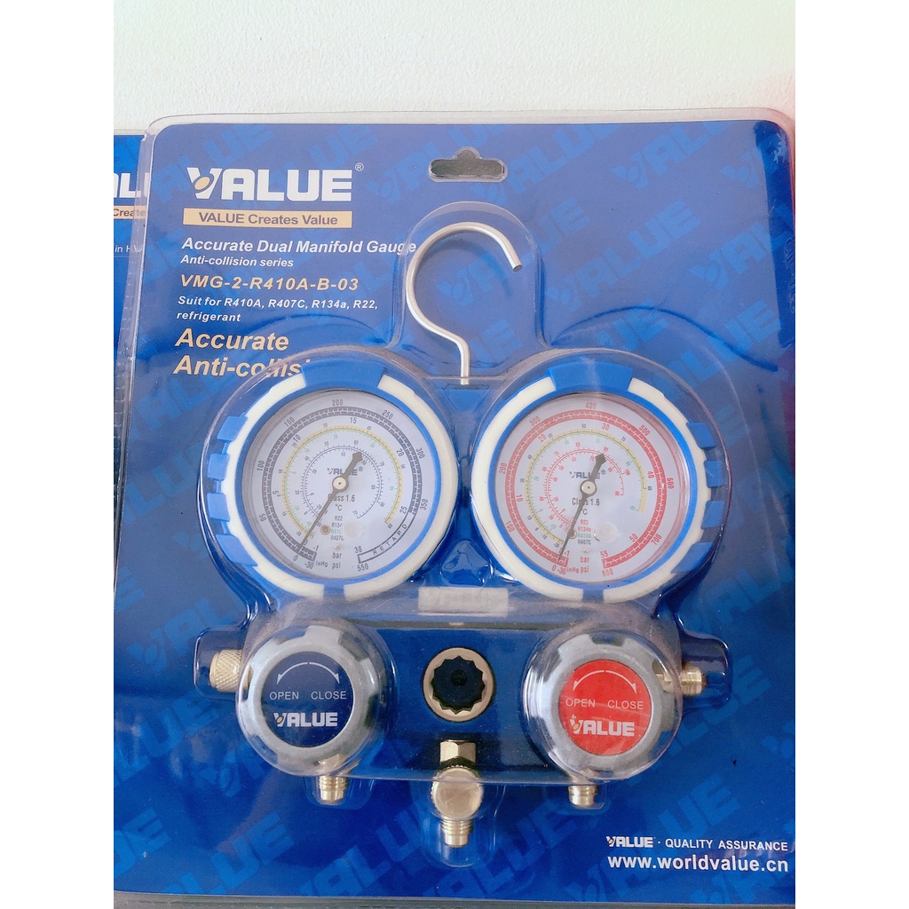 ĐỒNG HỒ GAS ĐÔI KHÔNG DÂY VALUE R410