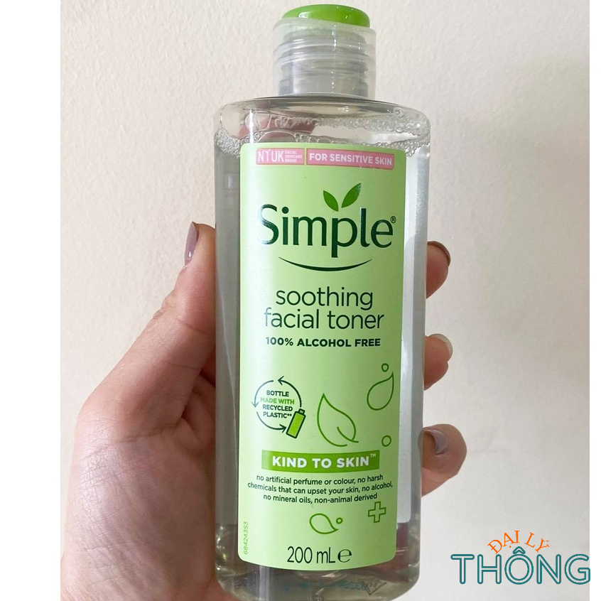 Nước Tẩy Trang Simple Micellar Water 200ml /400ml Nước Cân Bằng Da Simple Facial Toner 200ml - Sữa Rửa Mặt Simple 150ml