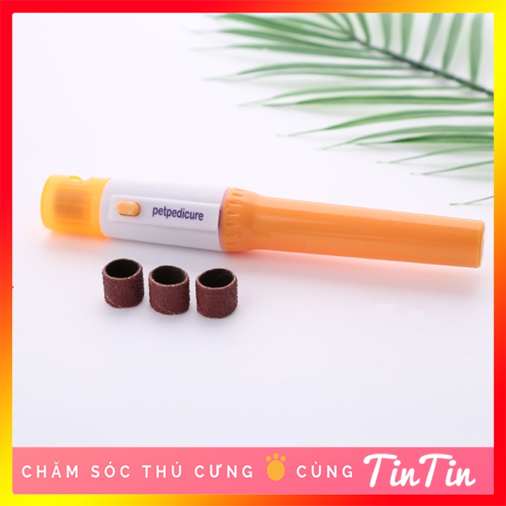 Máy dũa móng cho thú cưng, mài móngg tay chó mèo chạy pin tiểu AAA