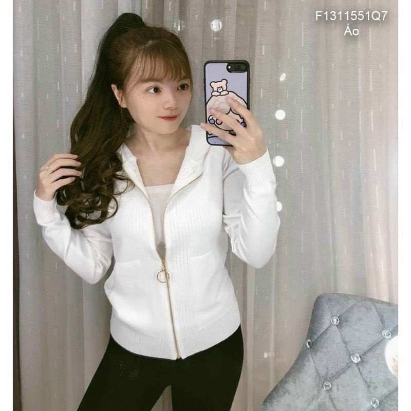 Áo len gân nón hàng nhập QC!