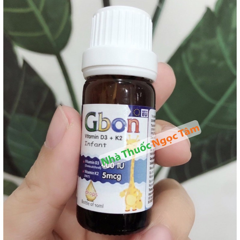 ✔️(Tặng Quà) Gbon Vitamin D3 K2 nhập khẩu chính hãng Châu Âu tăng hấp thu Canxi giúp trẻ cao lớn